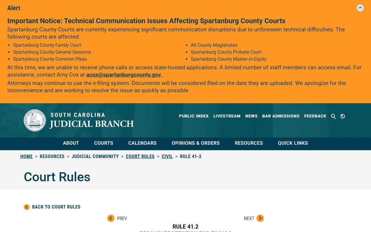 Chester County court records Rule 41.2 privacy and redaction source