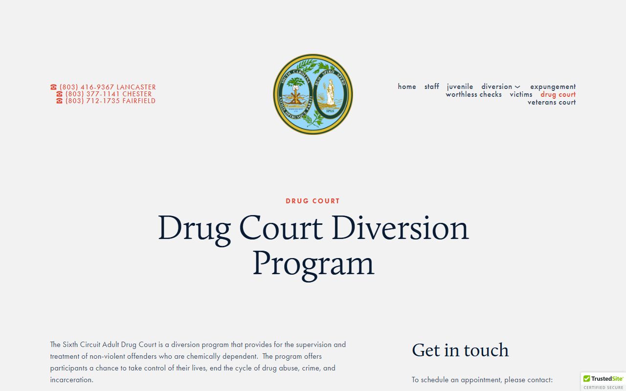 Chester County criminal court records Sixth Circuit Adult Drug Court