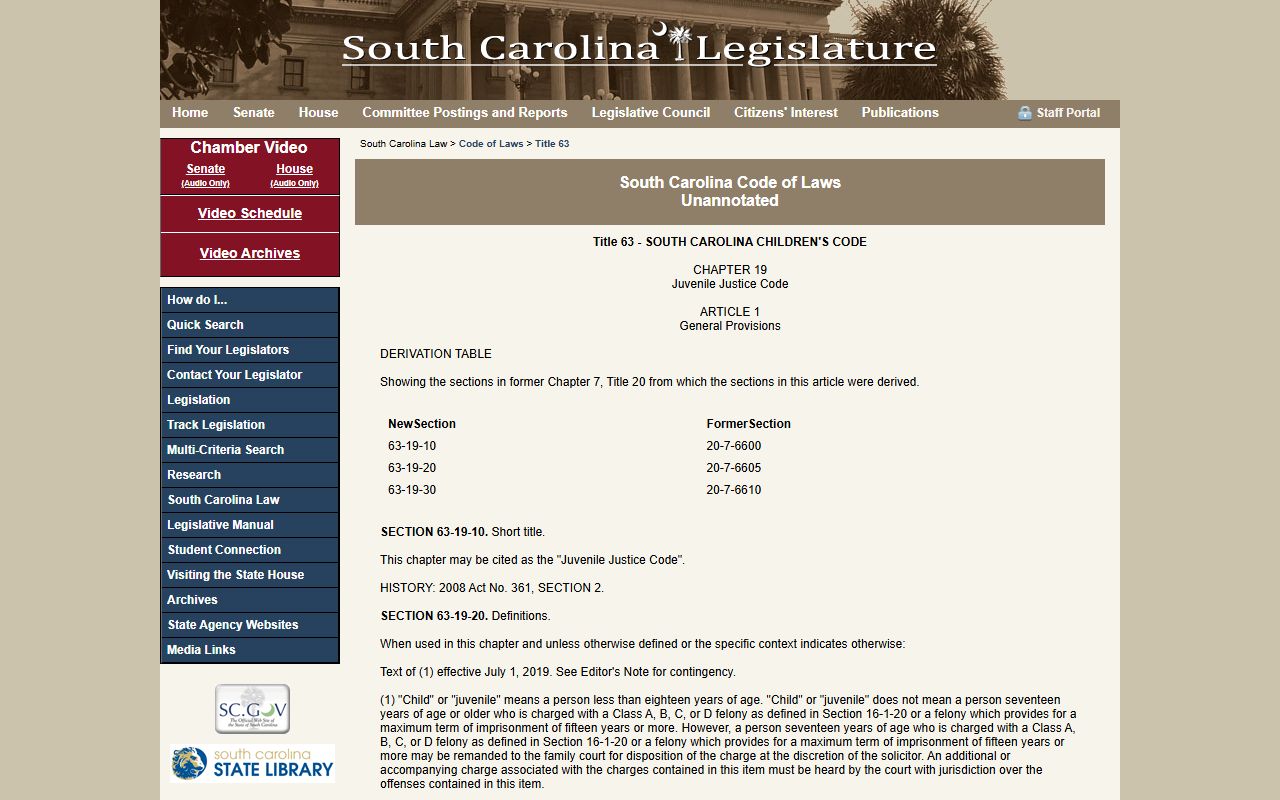Chester County Circuit Court juvenile confidentiality statute