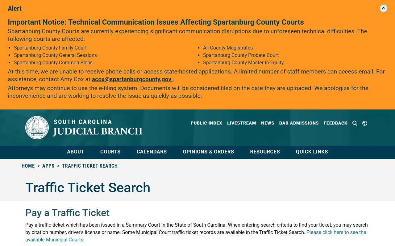 Chester County traffic court records traffic ticket search